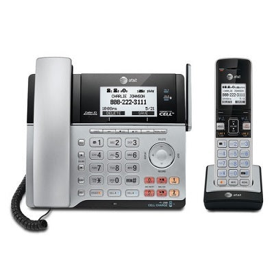 Telephone-At&T 2Line Bluetooth,Corded & Cordless W/Answering