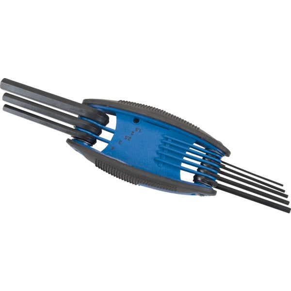 Hex Key Set-Folding, 8 Keys Metric