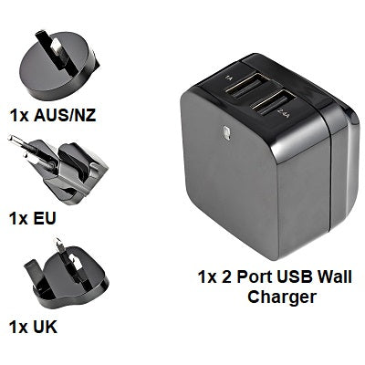 Travel Adapter-Startech Dual Port Usb Wall Charger