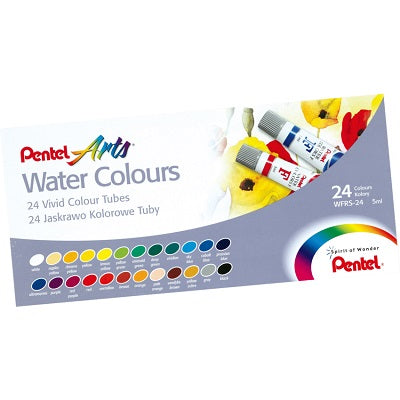 Paint-Watercolour Pentel 5Ml. 24/Pk