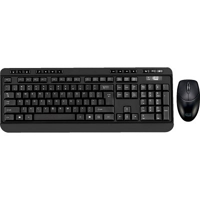 Keyboard/Mouse Combo-Adesso Antimicrobial Wireless English