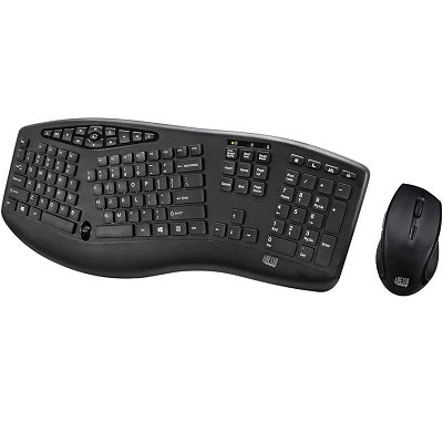Keyboard / Mouse Combo-Adesso Tru-Form Wireless Slim