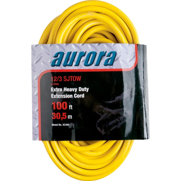 Extension Cord-Outdoor X-Hd Lite End 100' 12/3 Triple