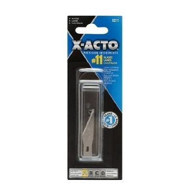 Blades-X-Acto, #11 Classic Fine Point, 5/Card