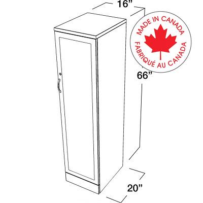 Storage Cabinet-Zira Right Handed 66" Absolute Acajou