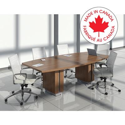 Table-Boardroom, Zira Boatshaped 96" X 48", Winter Cherry