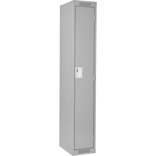 Locker-Economy 1 Tier 1 Bank 12" X18" X72", Grey  -Fj151
