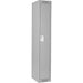 Locker-Economy 1 Tier 1 Bank 12" X18" X72", Grey  -Fj151