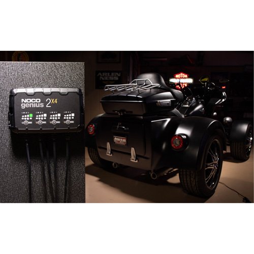 FLU525 - Genius® 2X4™ 4-Bank, 8-Amp Battery Charger
