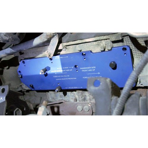 FLU575 - Manifold Drill Template for Ford 4.6L, 5.4L & 6.8L