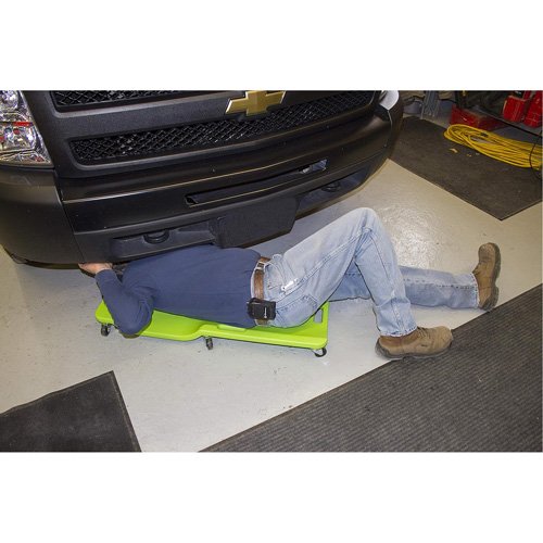 FLU580 - Neon Green Low Profile Plastic Creeper