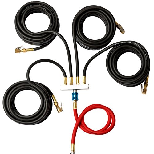 FLU782 - Wall-Mounted Tire Inflation System with 4-Hose Manifold
