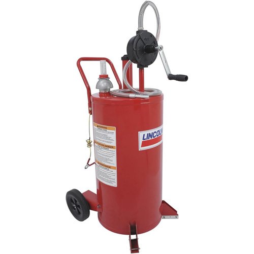 FLU864 - 25-Gallon Steel Fuel Caddy with 2-Way Rotary Pump