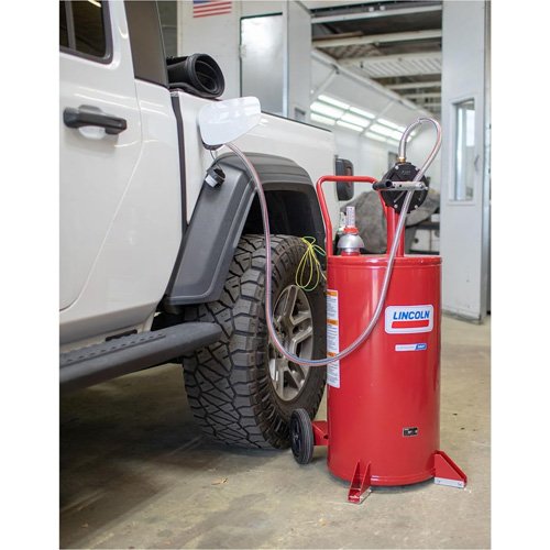 FLU864 - 25-Gallon Steel Fuel Caddy with 2-Way Rotary Pump