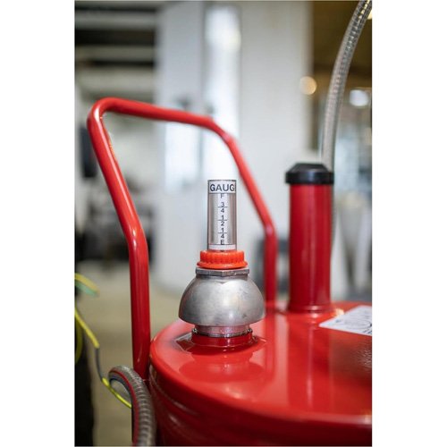 FLU864 - 25-Gallon Steel Fuel Caddy with 2-Way Rotary Pump