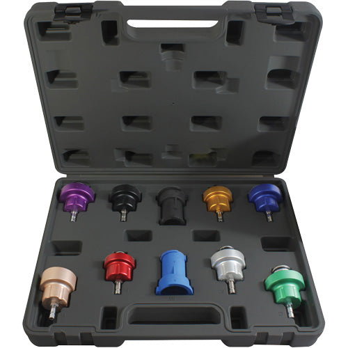 FLV166 - 10-Piece Cooling System Pressure Test Adapter Kit