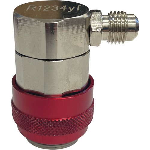 FLV201 - 1/4” FL-M x 17 mm R1234yf Red High-Side Conversion Coupler