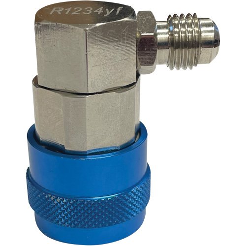 FLV202 - 1/4” FL-M x 14 mm R1234yf Blue Low-Side Conversion Coupler