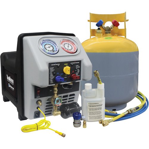 FLV206 - Twin Turbo Refrigerant Recovery System with 50 Lb DOT Tank
