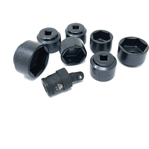FLV394 - 8 Pc. Extra-Low-Profile Oil Filter Socket Set