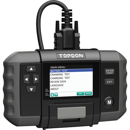 FLV476 - BT600 12V Battery & 12V/24V System Tester with Built-in Printer