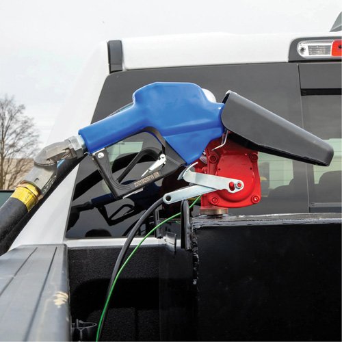 FLV492 - Blue Cold Weather Automatic Diesel Spout Nozzle