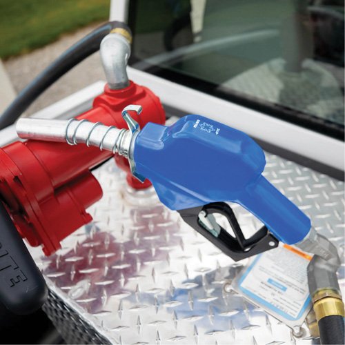 FLV492 - Blue Cold Weather Automatic Diesel Spout Nozzle