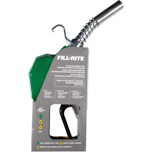 FLV900 - Green Automatic Gasoline Spout Nozzle