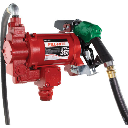 FLV909 - 115/230V AC Fuel Transfer Pump with Nozzle