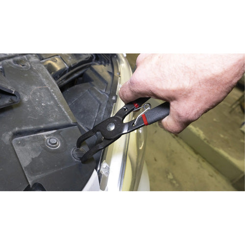 FLV980 - 30° Push Pin Pliers with Dual Durometer Grips
