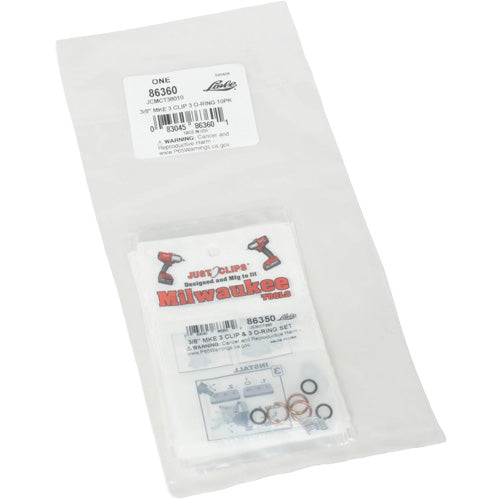 FLW010 - 3/8" Clips & O-Rings Set for Milwaukee - Bulk
