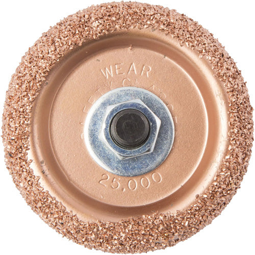 FLW168 - Tungsten Carbide Buffing & Abrasion Wheel with Hex Adapter for Low-Speed Tire Buffer