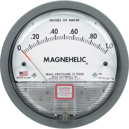 HB197-2000 Series Magnehelic® Differential Pressure Gauge