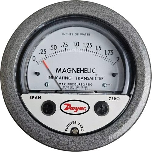 HC863-605 Series Magnehelic® Differential Pressure Gauge & Indicating Transmitter