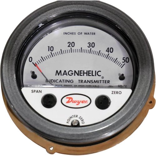 HC868-605 Series Magnehelic® Differential Pressure Gauge & Indicating Transmitter