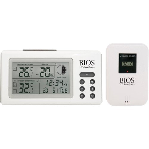 IA807-Indoor/Outdoor Thermometers With Clock