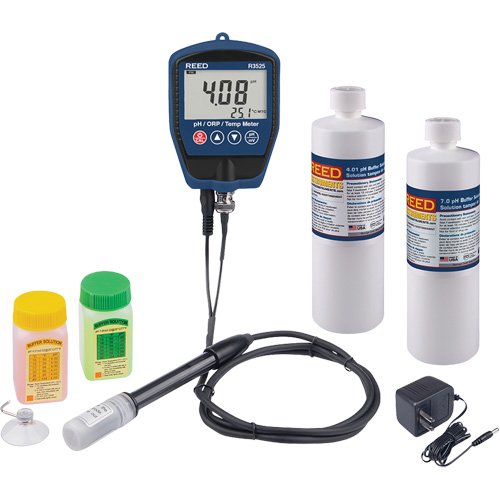 IC876-pH/mV Meter with Buffer Solution & Power Adapter Kit