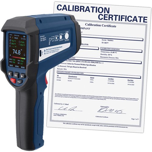 ID030-Professional Infrared Thermometer with Integrated Type K Thermocouple & Calibration Certificate