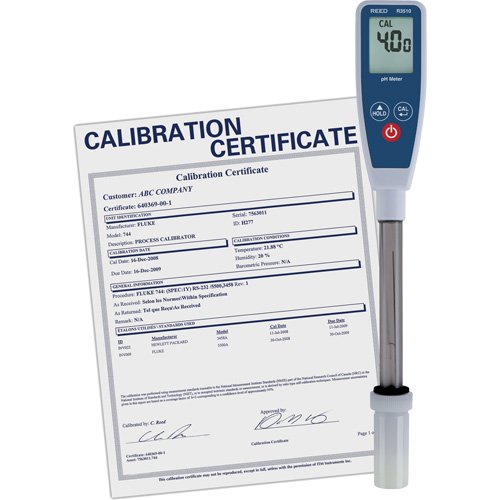 ID524-Long Stem pH Meter with Traceable Certificate