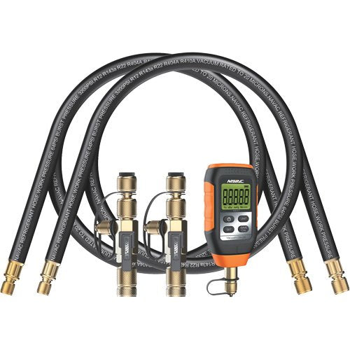 ID540 - Rapid Evacuation Kit with Hoses, Core Tools, & Micron Gauge