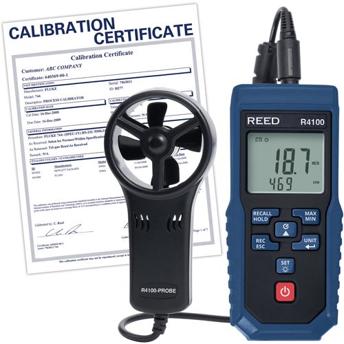 ID568 - R4100 Vane Thermo-Anemometer with Air Volume with Calibration Certificate