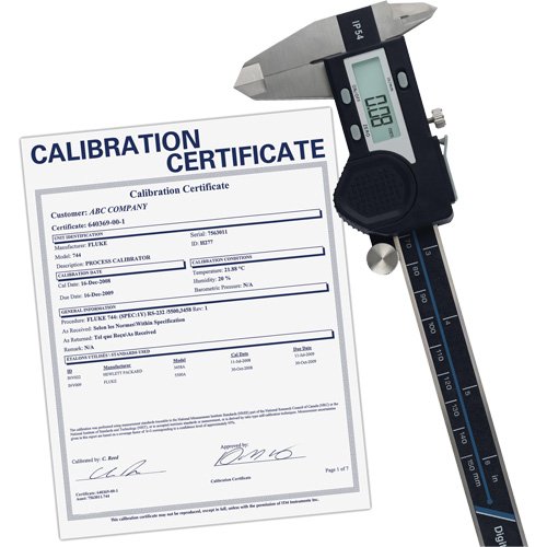 ID579 - 6" (150 mm) Digital Caliper with Traceable Calibration Certificate