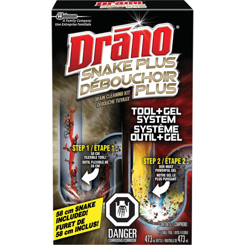 JM343-Drano® Gel & Snake Tool Drain Cleaner Kit
