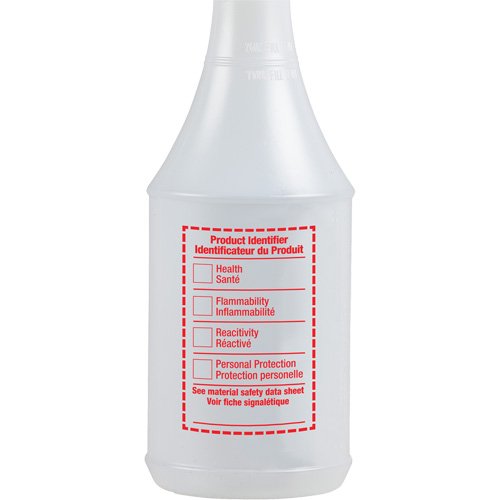 JN108-Round Spray Bottle with WHMIS Label