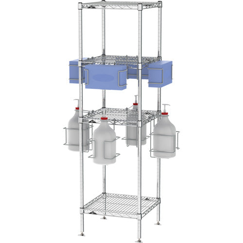 JN587-PPE Sanitizing Tree with Shelves