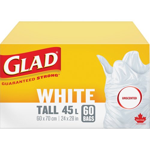 JP290-Tall 45L Unscented Garbage Bags