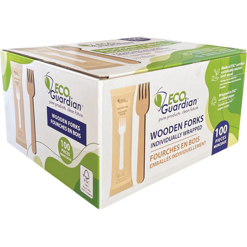 JP829-Individually Wrapped Wooden Forks