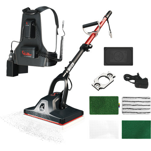 JQ276-Shock Oscillating Floor Cleaning Machine with Backpack