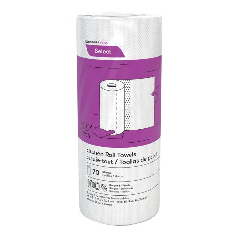 Cascades PRO Kitchen Roll Towels, 2 Ply, 70 Sheets, 30/Pack