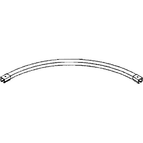 KB006-90° Curved Curtain Partition Track with Splicers